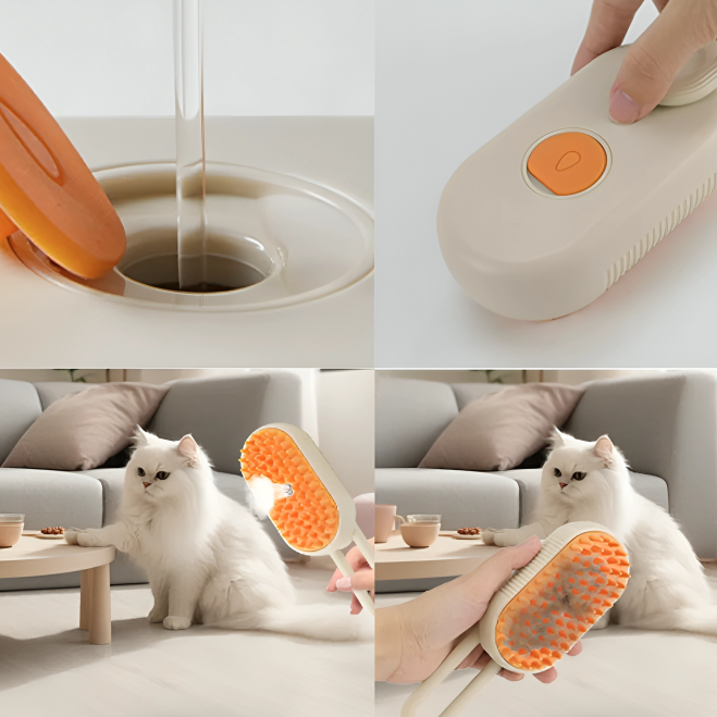 Cat Hair Remover Steam Brush