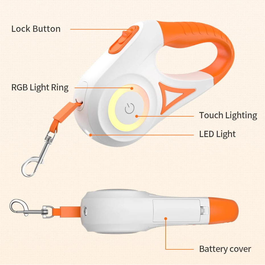 Pet Flexi Walking Running Lead