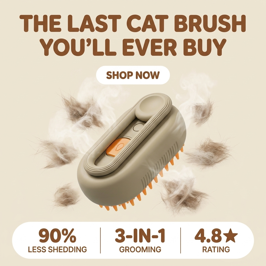 Cat Hair Remover Steam Brush