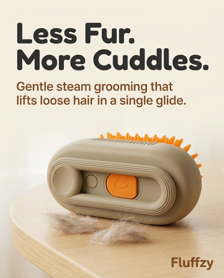 Cat Hair Remover Steam Brush