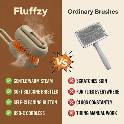 Cat Hair Remover Steam Brush